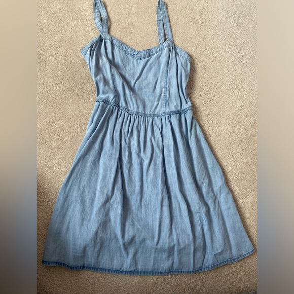denim fit and flare dress - Picture 1 of 4